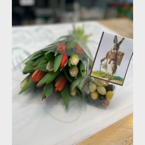 Tulipangave med sjokolade