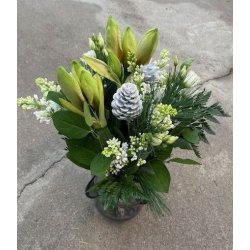 Hvit amaryllisbukett