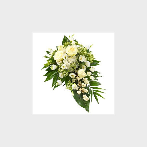 Hvit og gr�nn b�redekorasjon