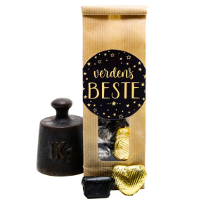 Verdens beste  (Salt Lakriskarameller med Sjokoladehjerte)