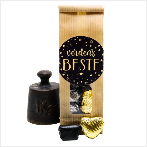 Verdens beste  (Salt Lakriskarameller med Sjokoladehjerte)