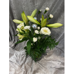 Hvit amaryllisbukett