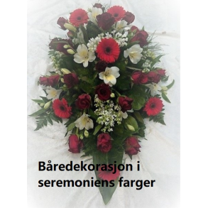 Bredekorasjon i seremoniens farger