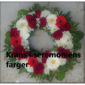 Krans i seremoniens farger
