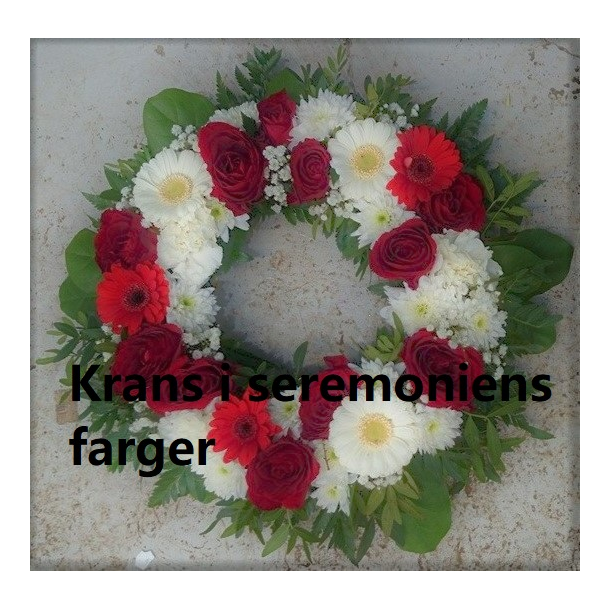 Krans i seremoniens farger